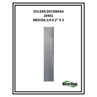 SOLERA DECORADA 20402 1/4X2