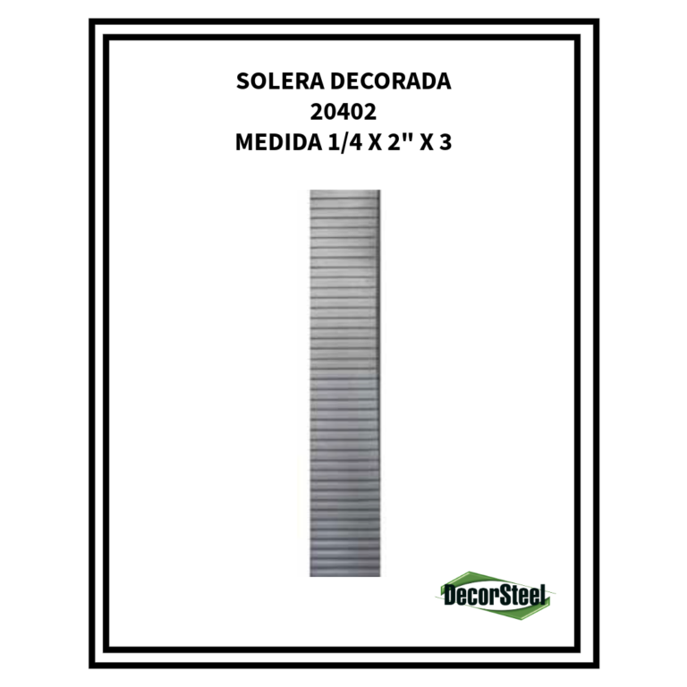 SOLERA DECORADA 20402 1/4X2