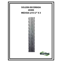 SOLERA DECORADA 20406 1/4X2