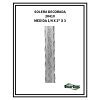 SOLERA DECORADA 20410 1/4X2