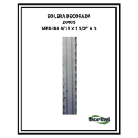 SOLERA DECORADA 20405 3/16x11/2